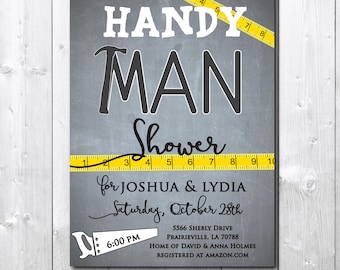 Handyman Shower Invitation, Honey Do Shower (Digital File)
