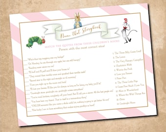 Juego para baby shower: Adivina el cuento (Descarga digital)