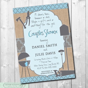 Honey Do Shower Invitation printable/Digital File/Couples Shower, grill, cookout, his and hers shower, tool party/Wording can be changed