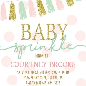 Baby Sprinkle Shower Invitation, Sprinkle Shower, Baby Sprinkle ...