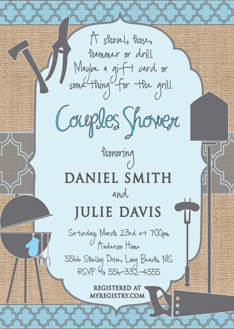 Honey Do Shower Invitation Printable/digital File/couples Etsy