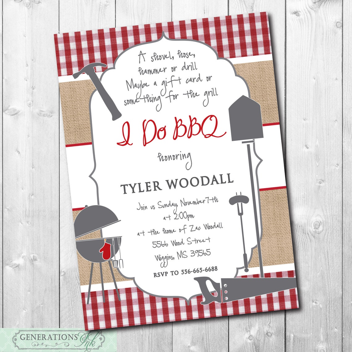 I Do BBQ Shower Invitation Honey Do BBQ Honey Do Shower His Etsy