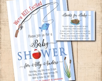 Fishing Baby Shower Invitation | Etsy