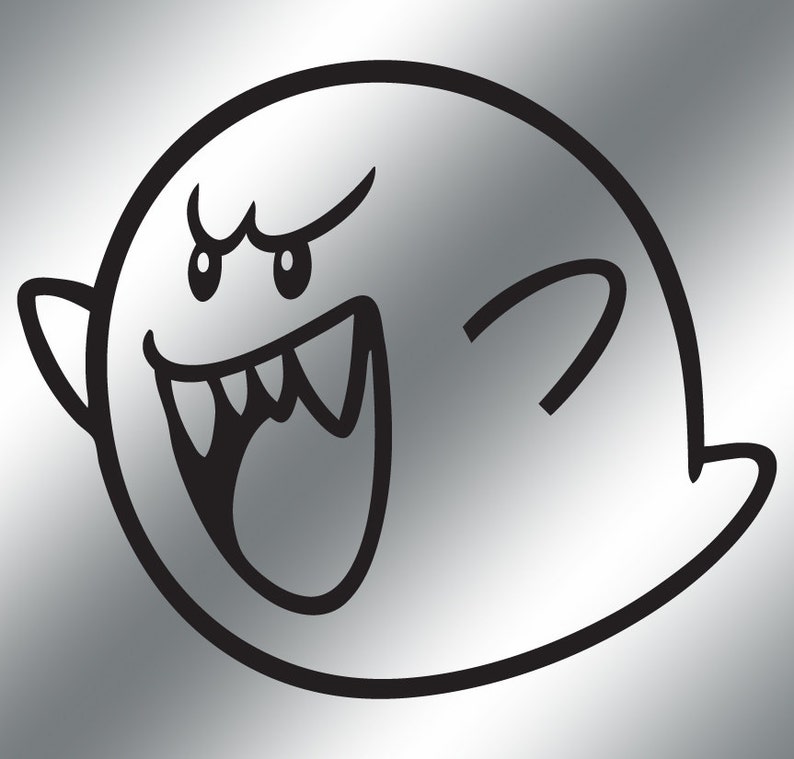 Boo Vinyl Decal 9 COLOR CHOICES Super Mario Bros Etsy