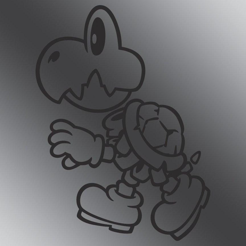 Dry Bones Vinyl Decal - 9 COLOR CHOICES! - Super Mario Bros