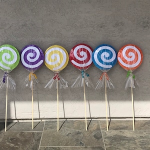 Big Lollipop!! Party Decor (set of 6).