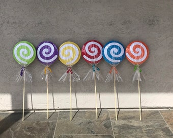 Big Lollipop!! Party Decor (set of 6).