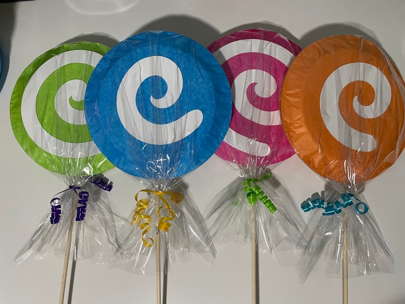 Extrabig Lollipops Sticks Double Sided Birthday Party Etsy
