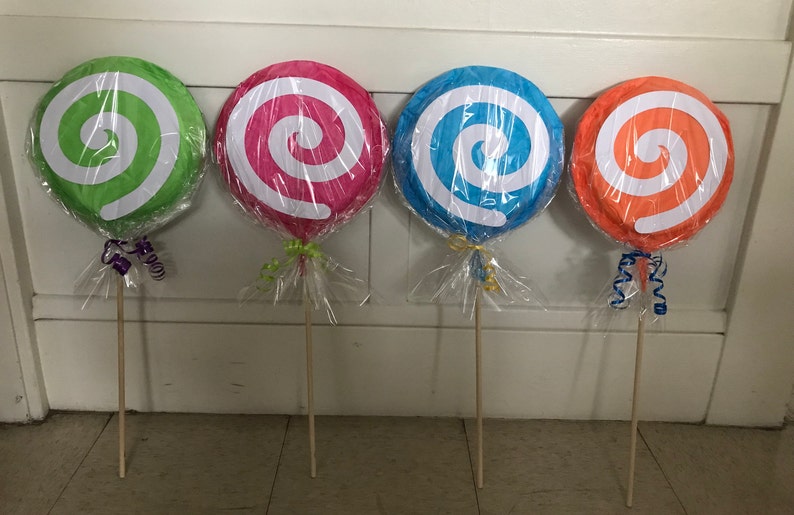 Extrabig Lollipops Sticks Double Sided Birthday Party Etsy