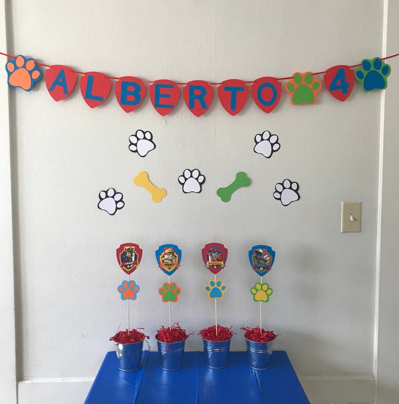 Paw Patrol Party Decoration Set.