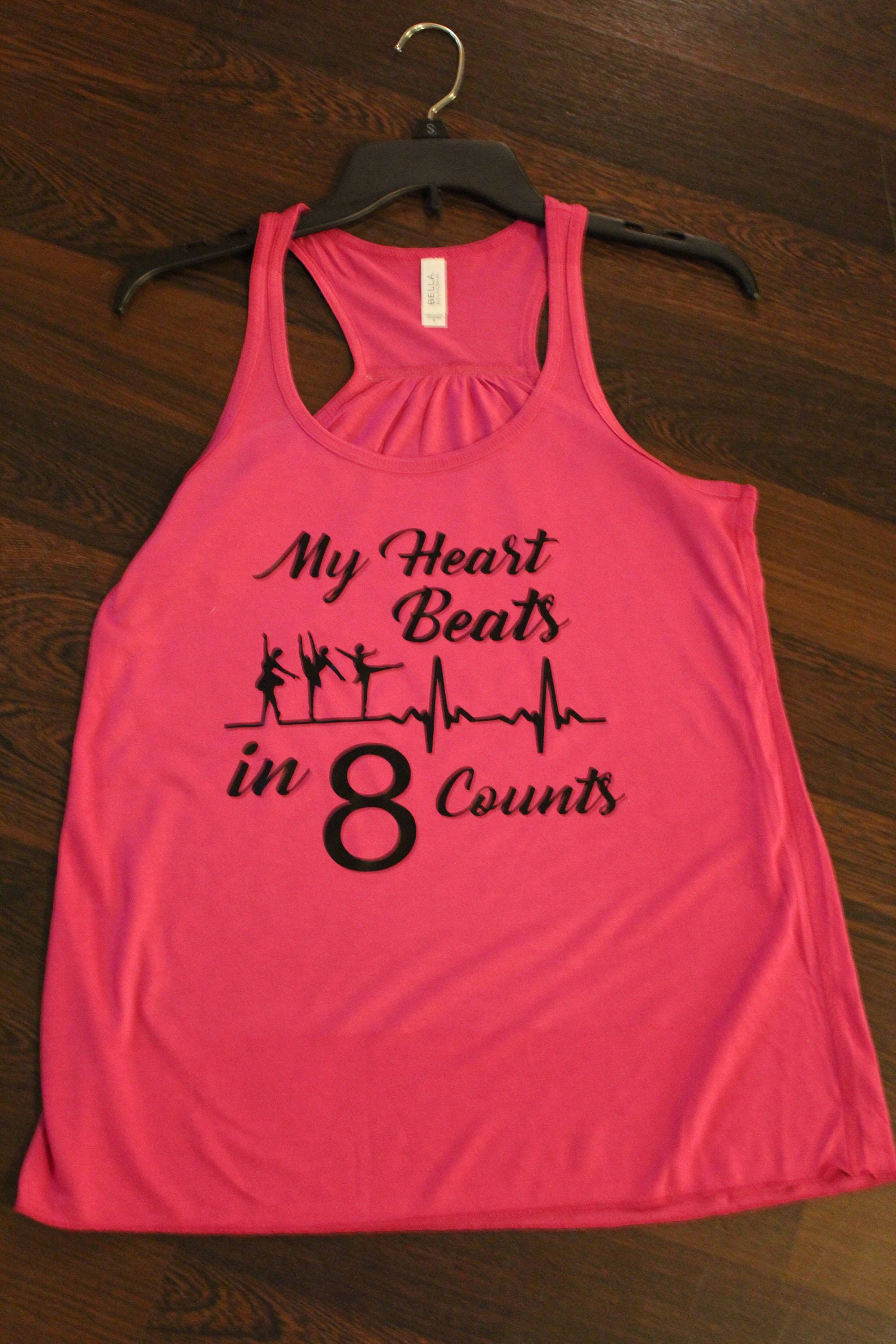My Heart Beat In 8 Counts Adult Ballet Tank Racerback Or Etsy