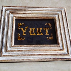 YEET Cross Stitch Pattern