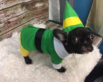 small dog elf costume