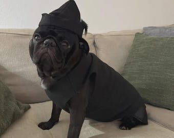 Peter Pan Shadow Dog Costume, Black Fleece Outfit, Halloween Costume
