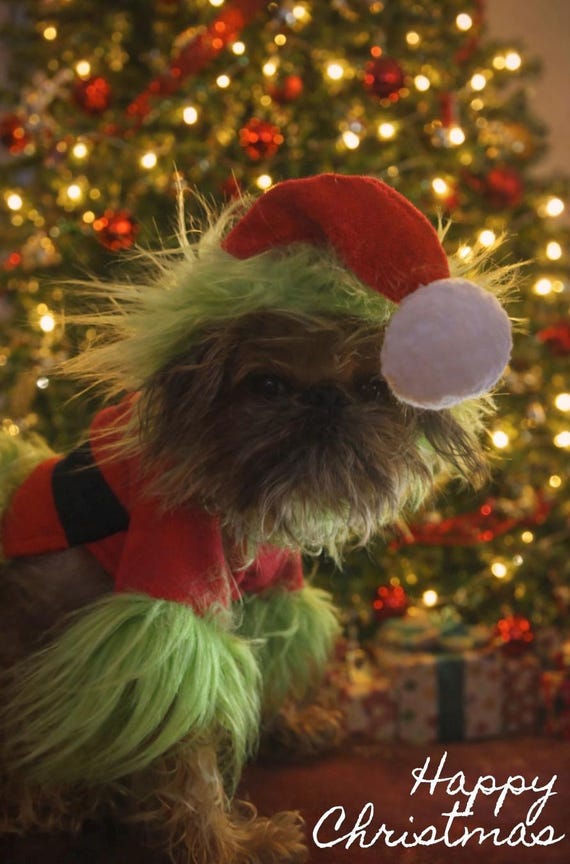 Dog Xmas Dress Christmas Dog Dresses For Small Pets, Cute Polyester Cosplay Outfit For Cats And Dogs Dog Christmas Dress