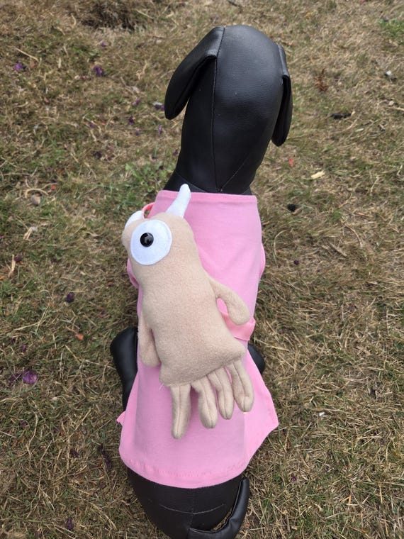 Boo from Monster Inc. dog costume; with monster toy