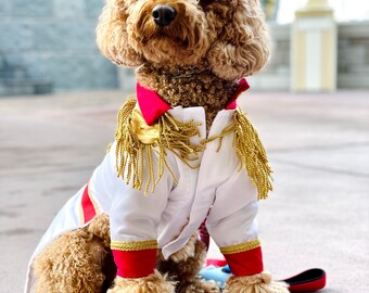 Prince Charming Dog costume, Prince charming dog outfit, Prince dog costume, Halloween dog costume, Costume for dogs, Fancy dog jacket