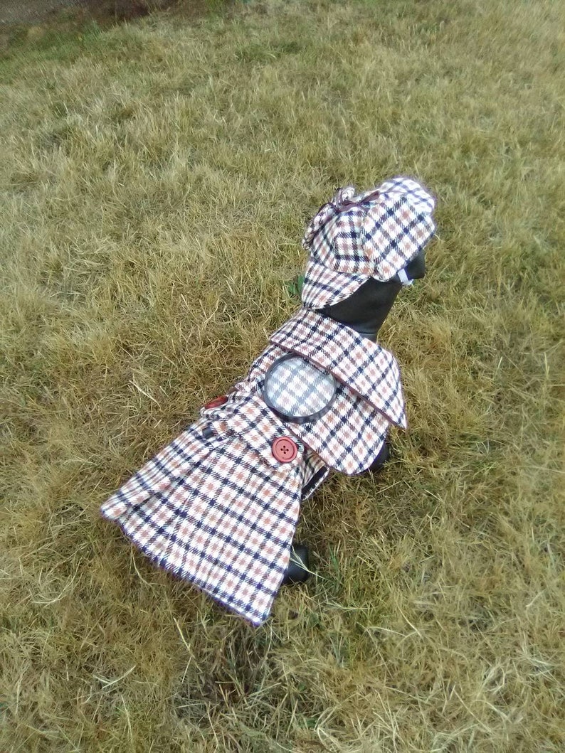 Sherlock Holmes Dog Costume Detective dog costume Dog Etsy