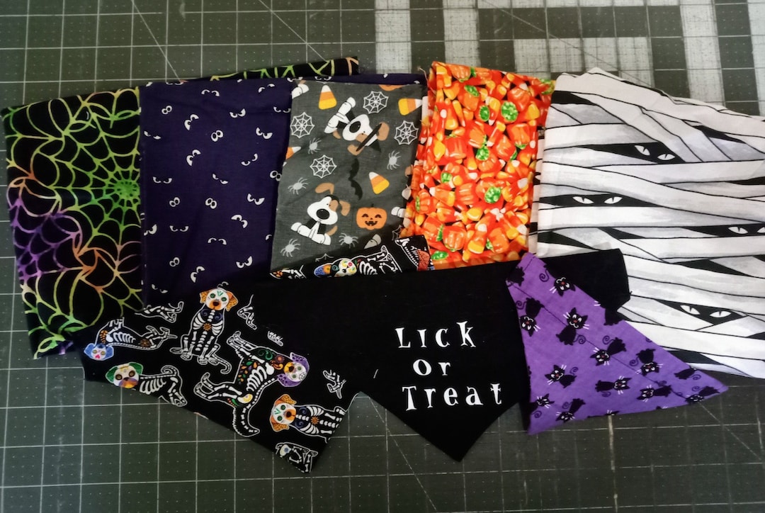 Halloween Dog Bandanas Slide on Collar Dog Bandanas Bandanas Etsy