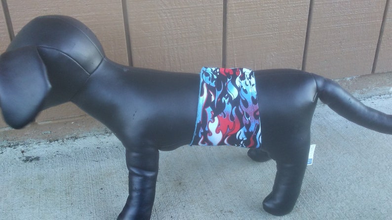 Belly Bands for dogs Racecar Belly Bands Flames Belly Bands