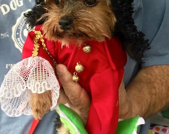 Captain Hook Dog Costume: Pirate Jacket with Alligator - Halloween Pet Outfit