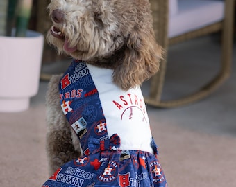 Vestito da baseball MLB per cani: completo personalizzato della squadra, vestibilità regolabile