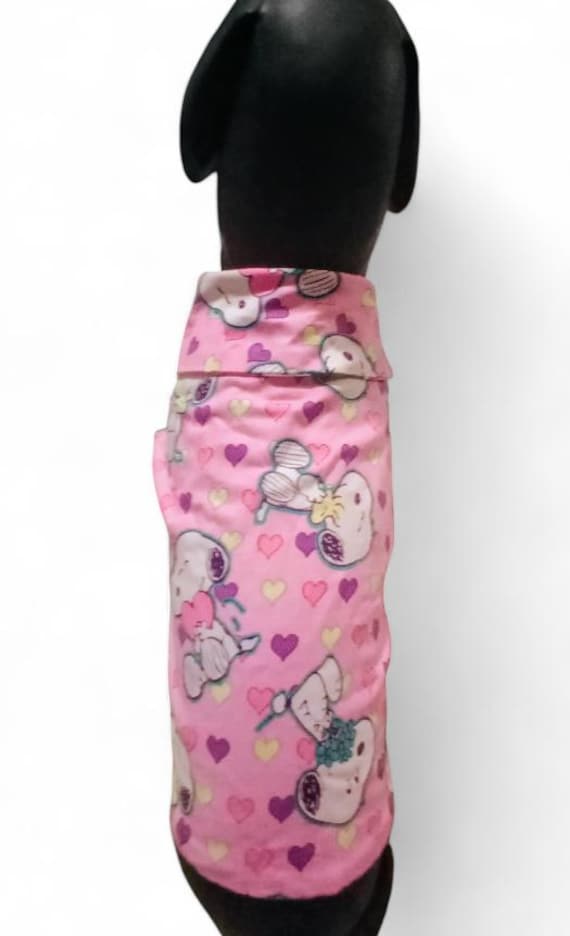 Valentine's dog shirt, Snoopy dog shirt, Valentine dog outfit, Shirt for dogs, Cotton dog shirt