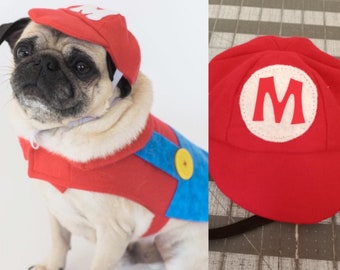 Mario dog costume,  mario kart costume, Halloween dog costume, costume for a dog