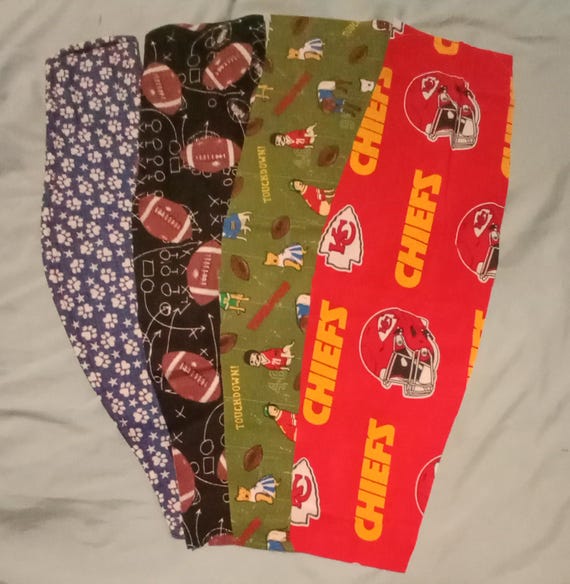 Football 4 pack dog belly bands, Variety pack dog belly band, Sports theme belly band