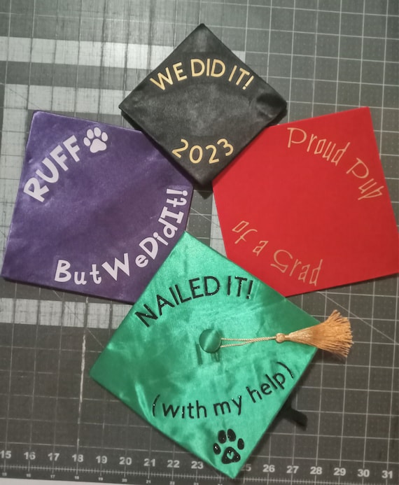 Graduation hat and bow tie for dogs, Graduation dog hat, Dog graduation hat, Personalizing graduation hat, Dog graduation cap, Dog hat