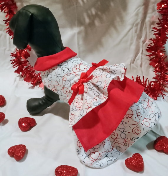 Valentine's Day dog dress, Valentine's Day, Nurse dog dress, fancy dog dress, Girl dog outfit, Independence day dog outfit