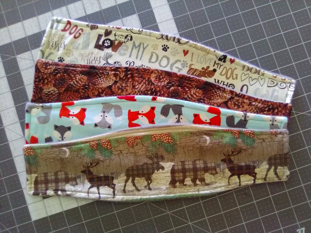 4 Pack Dog Belly Bands Variety Pack Dog Belly Bands Dog Belly Bands Wildlife Prints Belly Bands Etsy