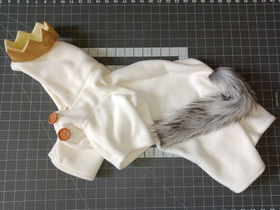 Max dog costume, Where the Wild Things are dog costume, Halloween dog costume, Dog costume, Fleece dog outfit, Wolf dog costume
