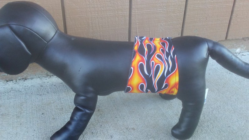 Belly Bands for dogs Racecar Belly Bands Flames Belly Bands