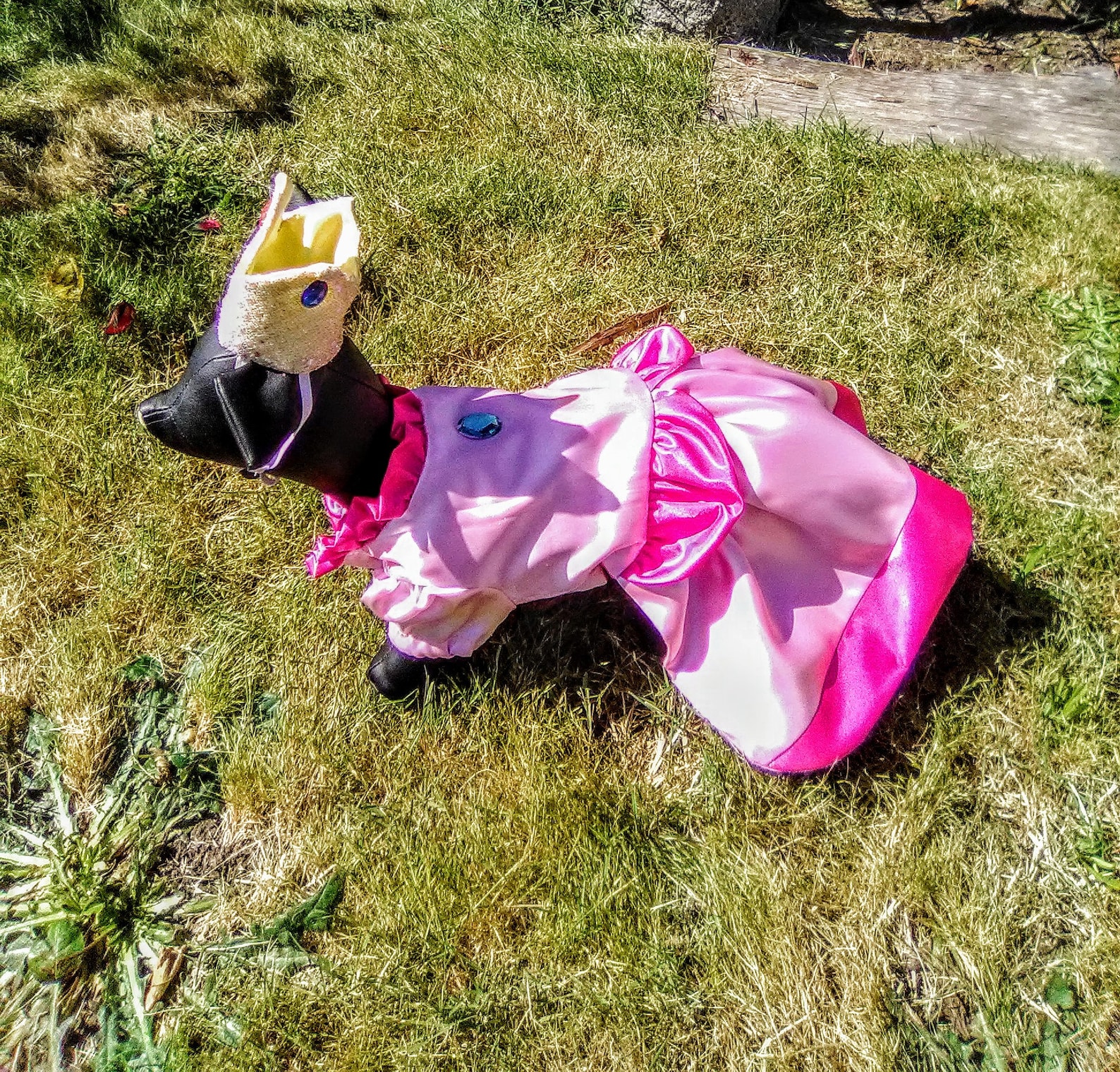 Princess Peach dog costume mario kart costume Halloween dog Etsy