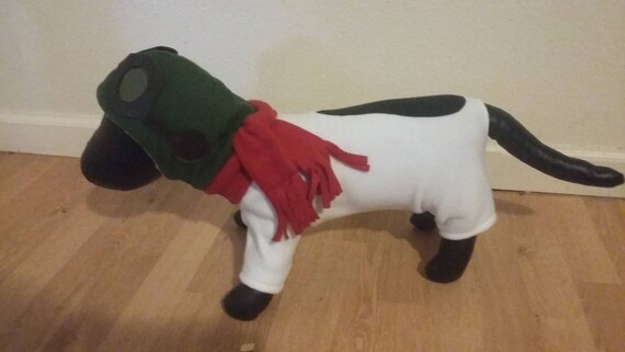 The Peanuts Snoopy Dog Outfit Red Baron Snoopy Dog Costume Etsy
