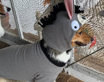 Donkey Dog Costume, Animal dog costume, Donkey dog hat, Halloween dog costume, Costume for dogs, Dog costume,