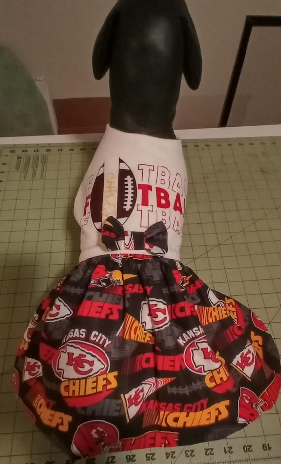 Football dog dress, Super Bowl dog outfit, Super Bowl, Fancy dog dress