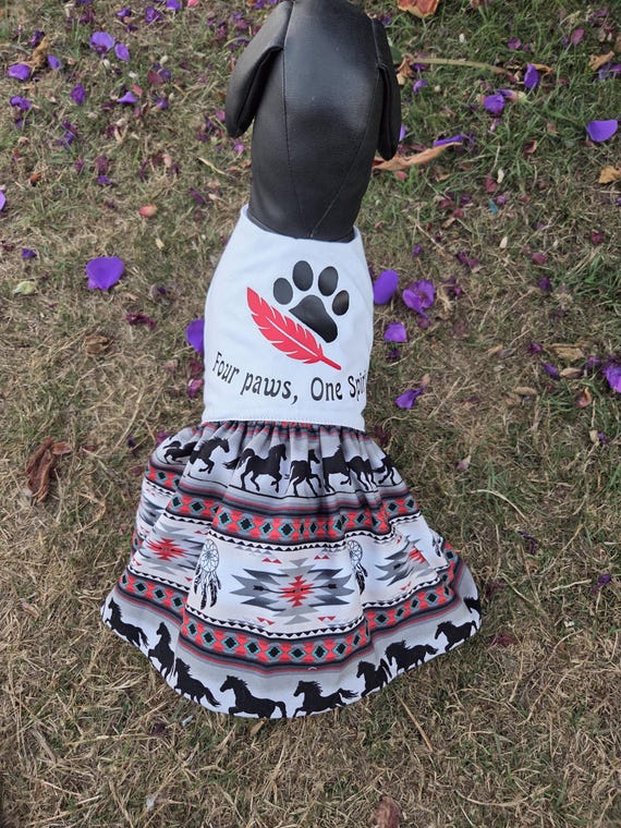 Indigenous Day dog dress. Indigenous  gift, Native dog dress