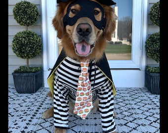 Hamburglar Dog Costume, McDonald's Hamburglar Dog Costume, Burglar Dog Costume, Halloween dog costume, Dog Costume