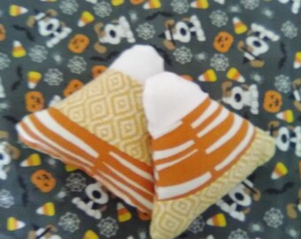 Dog Toy, Halloween dog toy, Candy corn dog toy, Squeak Dog Toy, Cloth dog toy