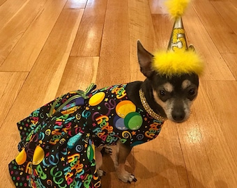 Happy Birthday Dog Dress, Birthday dog outfit, cotton dog dress