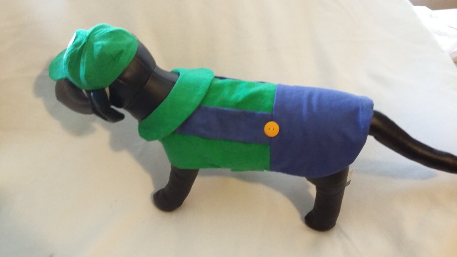Luigi Dog Costume Mario Kart Costume Halloween Dog Costume Etsy