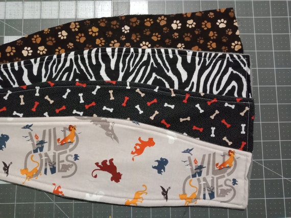 4 pack Dog Belly Bands, Variety pack Dog Belly Bands, dog belly bands, Zebra print belly bands, Animal print belly bands