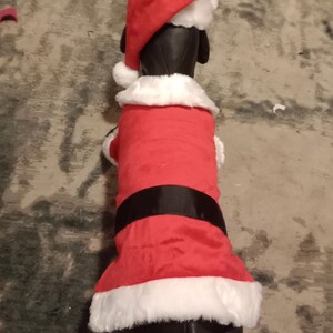 Santa dog costume, Santa Claus dog outfit, Christmas dog outfit, Holiday dog outfit