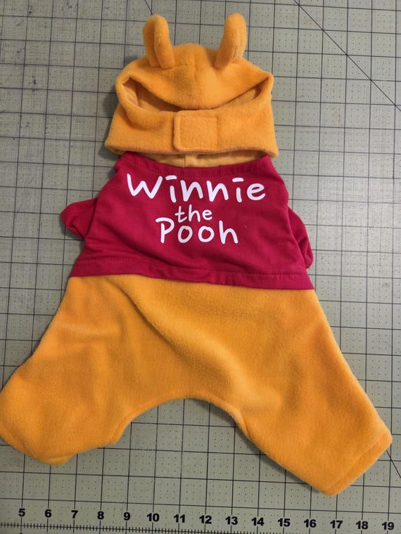 Winnie the Pooh, Pooh dog costume, Halloween dog outfit, Costume for dogs, Bear dog outfit