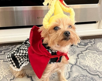 Christmas dog outfit, Inspired by Grinch dog dress, Cindy Lou Who, Elf dog dress, Girl dog dress, Holiday dog outfit, Halloween dog costume