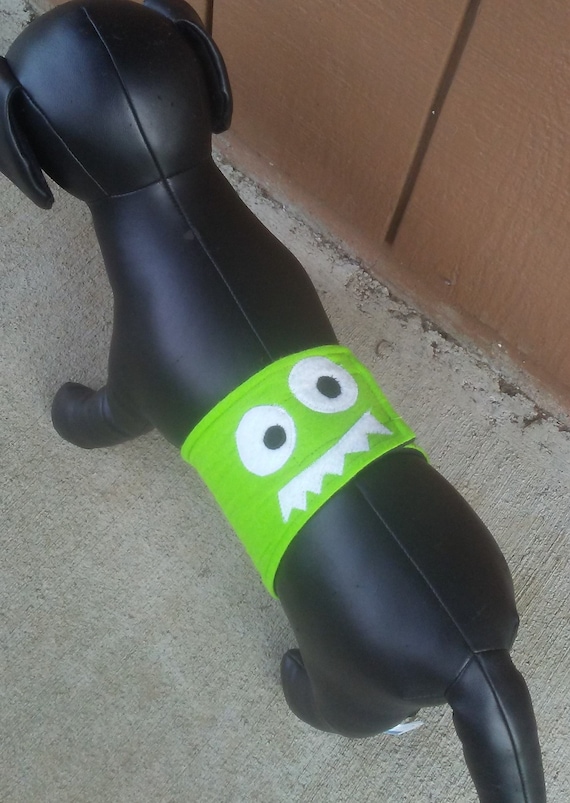 Monster Face Belly Bands, Belly Bands for dogs, Halloween Belly Bands