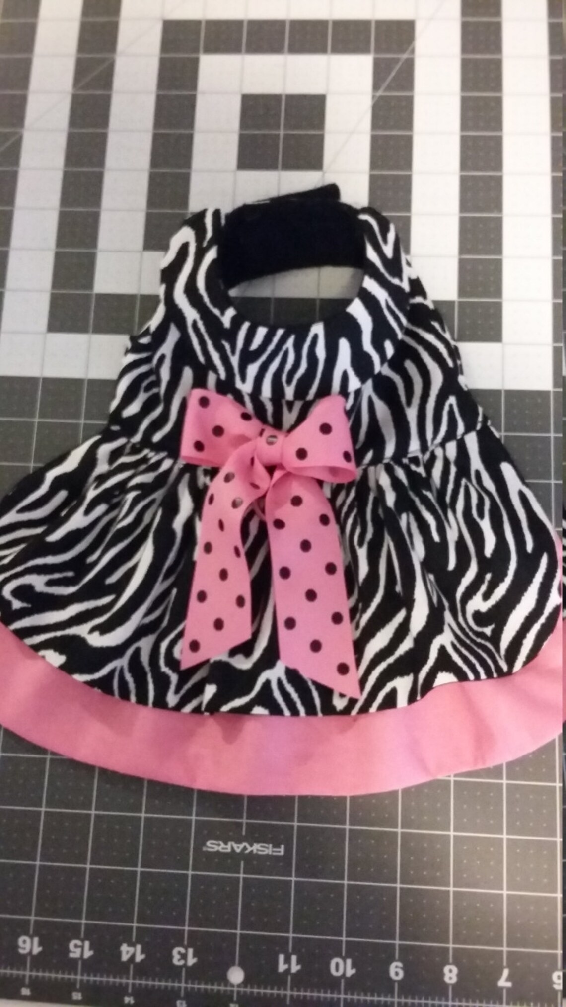 Zebra Dog Dress Girl dog outfit Dog Dress Etsy