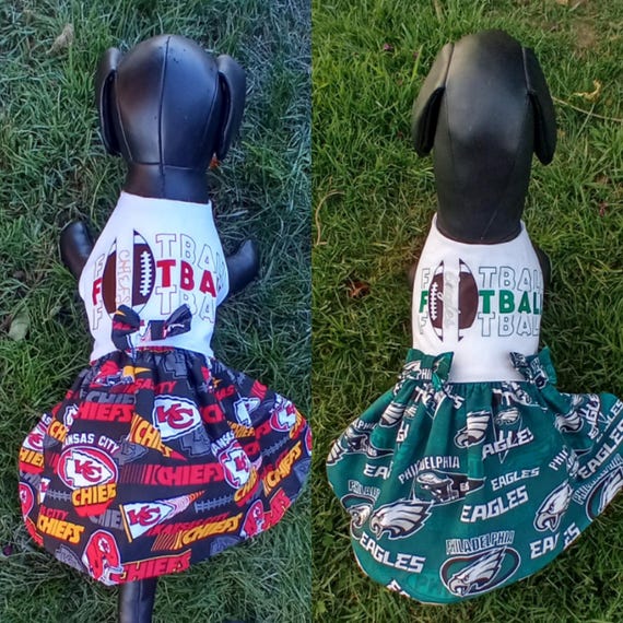 Football dog dress, Super Bowl dog outfit, Super Bowl, Fancy dog dress